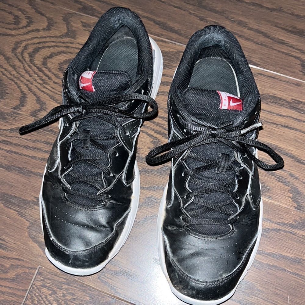 worn Black Red White Swoosh Nike Court Lite 2 Tennis Hardcourt Mens Shoes 10 M